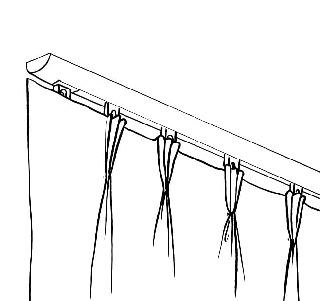 Pinch Pleat Curtain Header - Classic Blinds