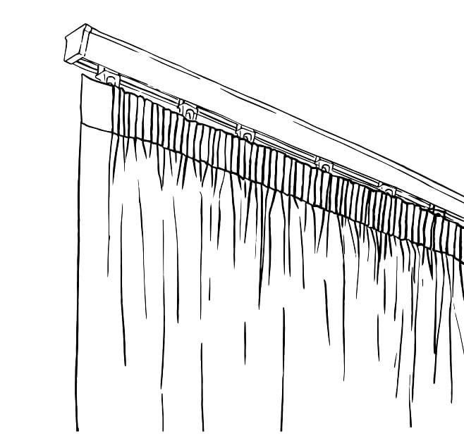 Knife Pleat Curtain Header - Classic Blinds