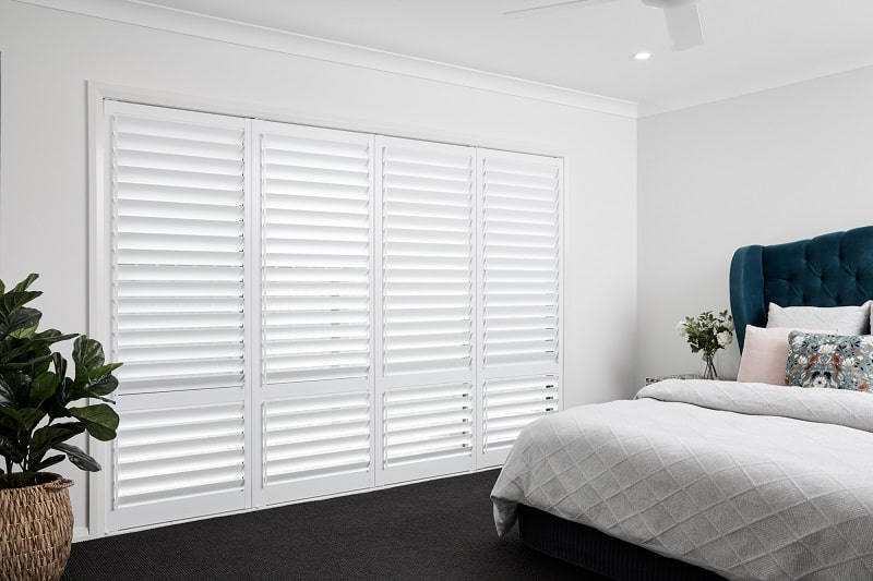 Plantation Shutters in Bedroom