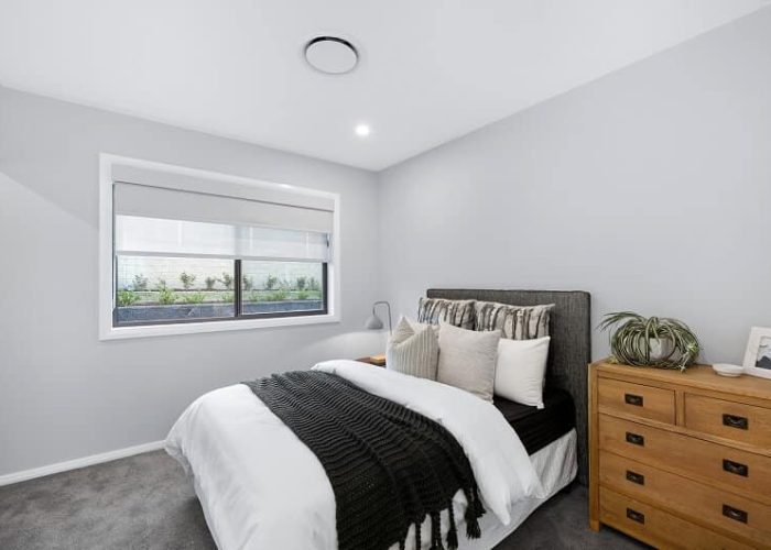 Double Roller Blind in Bedroom
